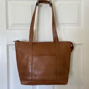 La Donne brown leather tote bag